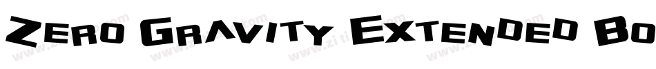Zero Gravity Extended Bold Italic字体转换